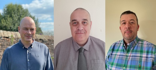 L-R New appointments at OFTEC: Kevin Steadman, Lead Technical Officer, John Vinter, Inspection Services Manager, Andrew Borland, Regional Inspector for Scotland