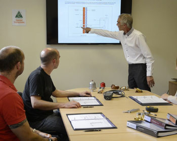 Industry news and training Staff training demonstration